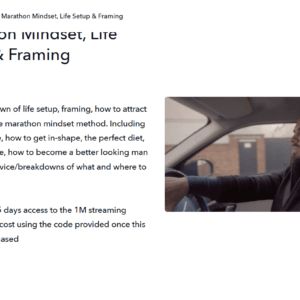 The 1STMAN – Marathon Mindset, Life Setup & Framing