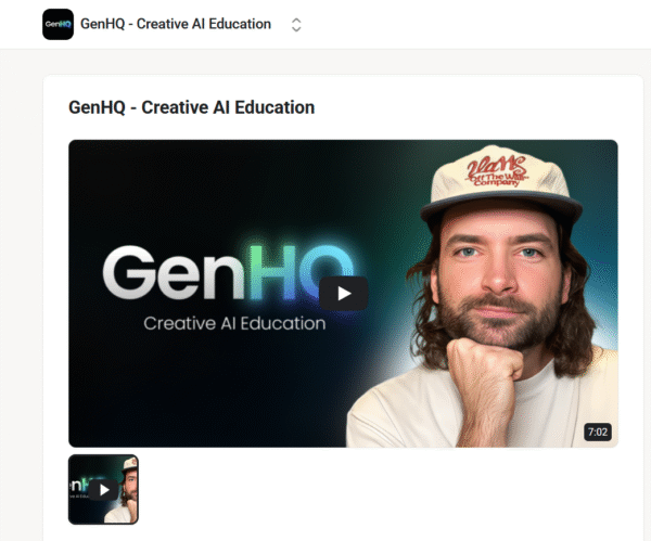 Rourke Sefton Minns GenHQ Creative AI Education Sale! Rourke Sefton-Minns – GenHQ – Creative AI Education
