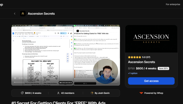 Josh Gavin – Ascension Secrets