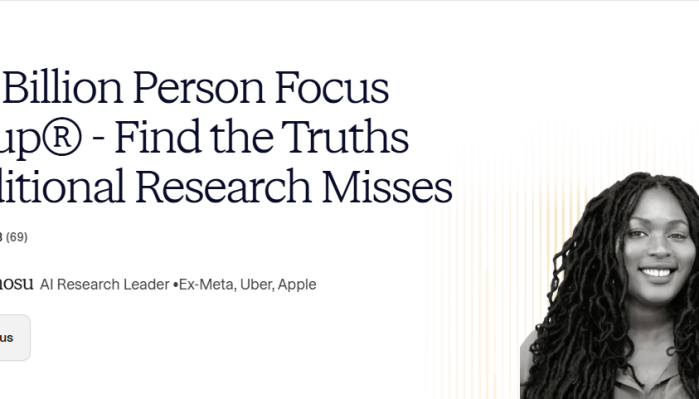 Abi Awomosu – The Billion Person Focus Group