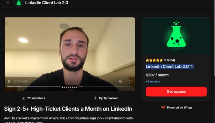 Ty Frankel - LinkedIn Client Lab 2.0