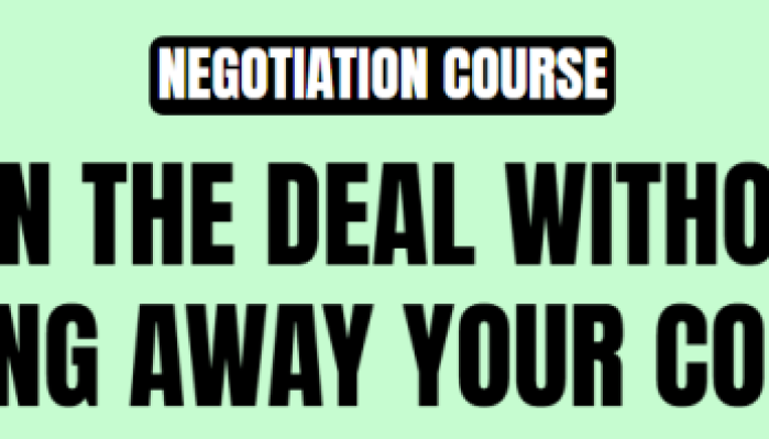 30MPC – Negotiation Course 4 Levers Negotiating