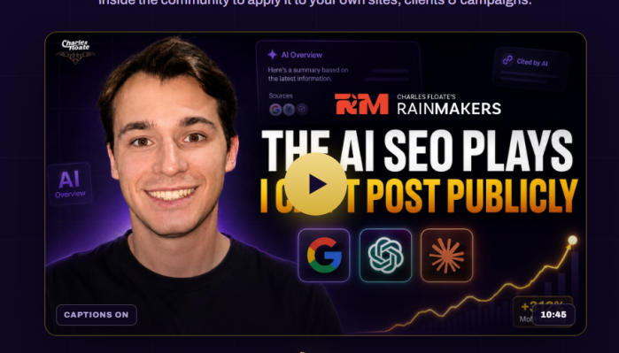 Course 1 Charles Floate - AI SEO RAINMAKERS